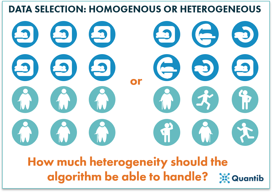 radiology ai dataset selection of heterogeneity