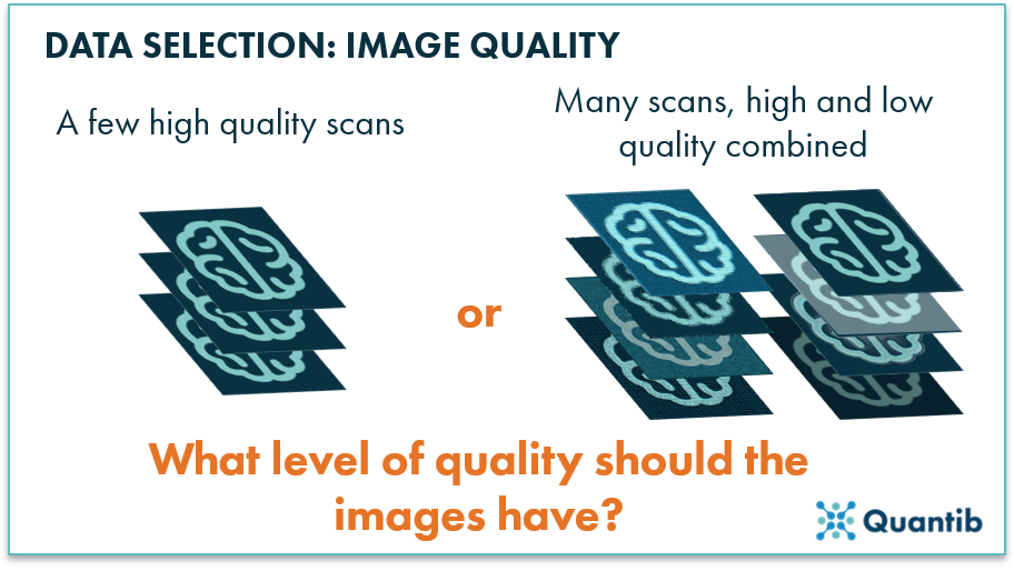 radiology ai algorithm input scan level of quality